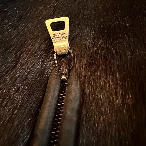 PRADA black kid fur jacket. Unisex. Small men’s / medium women’s. - Picture 6 of 17